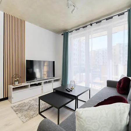 Апартаменты Fresh & Stylish In With Parking & Balcony By Renters Познань